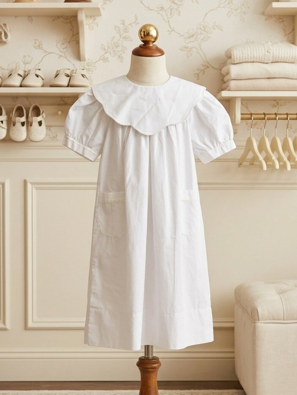 NWT Rosalina Collections Elegant White Kids Dress Sz 5